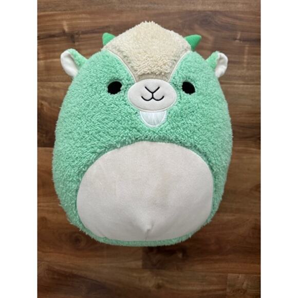 Squishmallows Other - Squishmallows Fuzz-a-Mallows 12” Palmer the Goat Mint Green Plush Toy